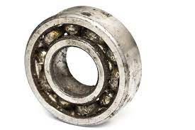 An example of how the worn forklift ball bearings look like